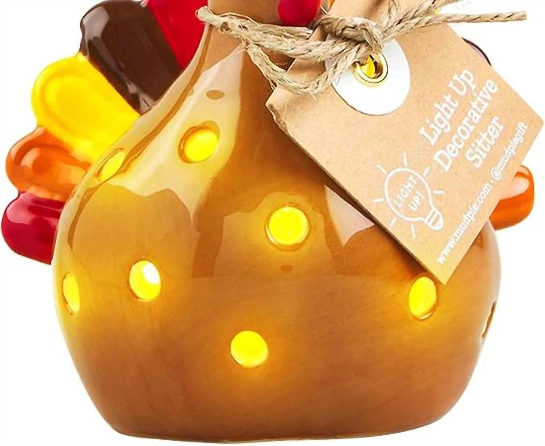 Mudpie - Turkey Pilgram Light Up Sitter