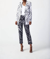 Joseph Ribkoff - Abstract Print Cropped Trousers