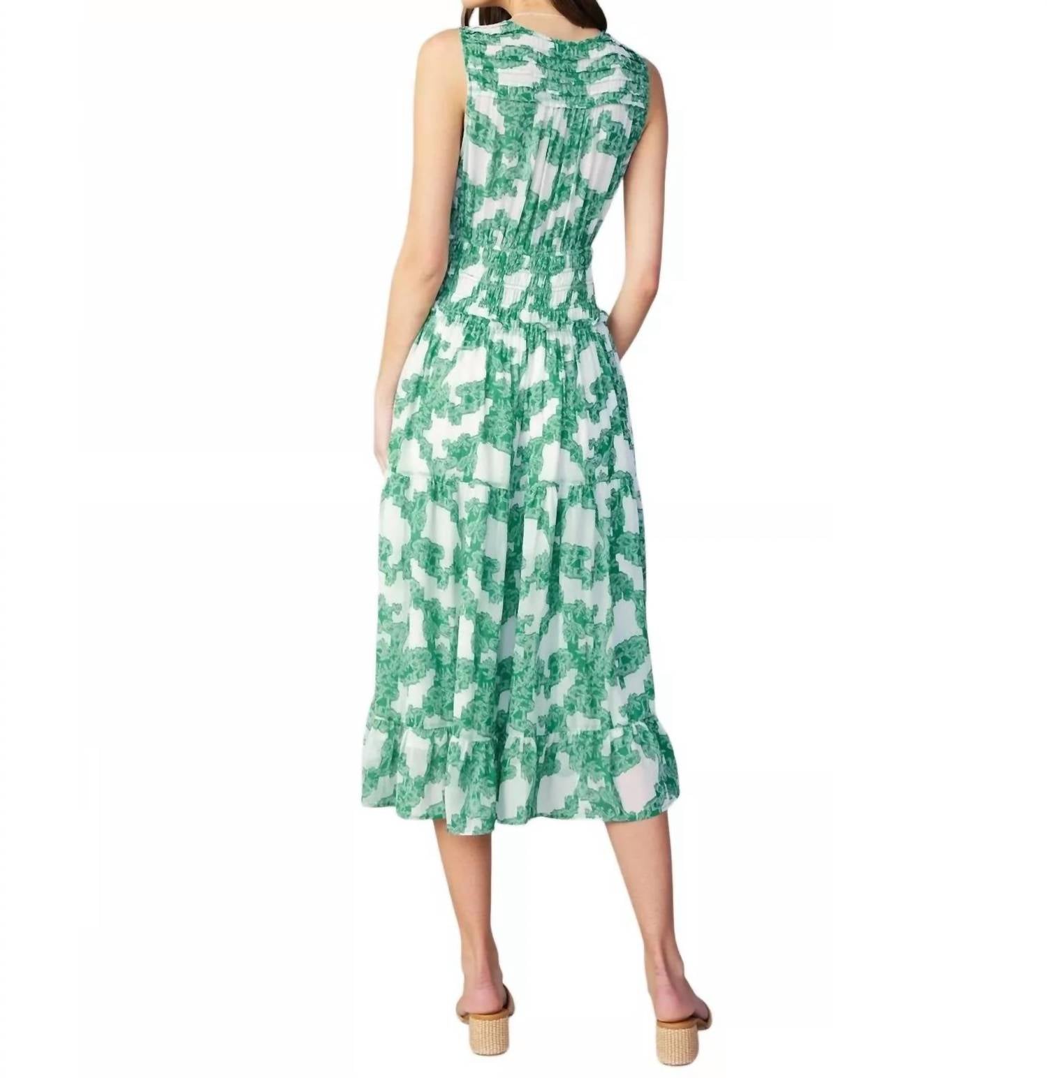 Current Air - Abstract Motif Midi Dress