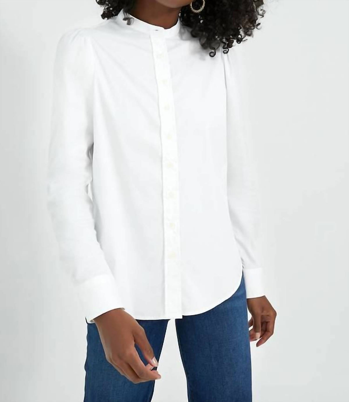 The Shirt - Puffed Shoulder Button Down Shirt