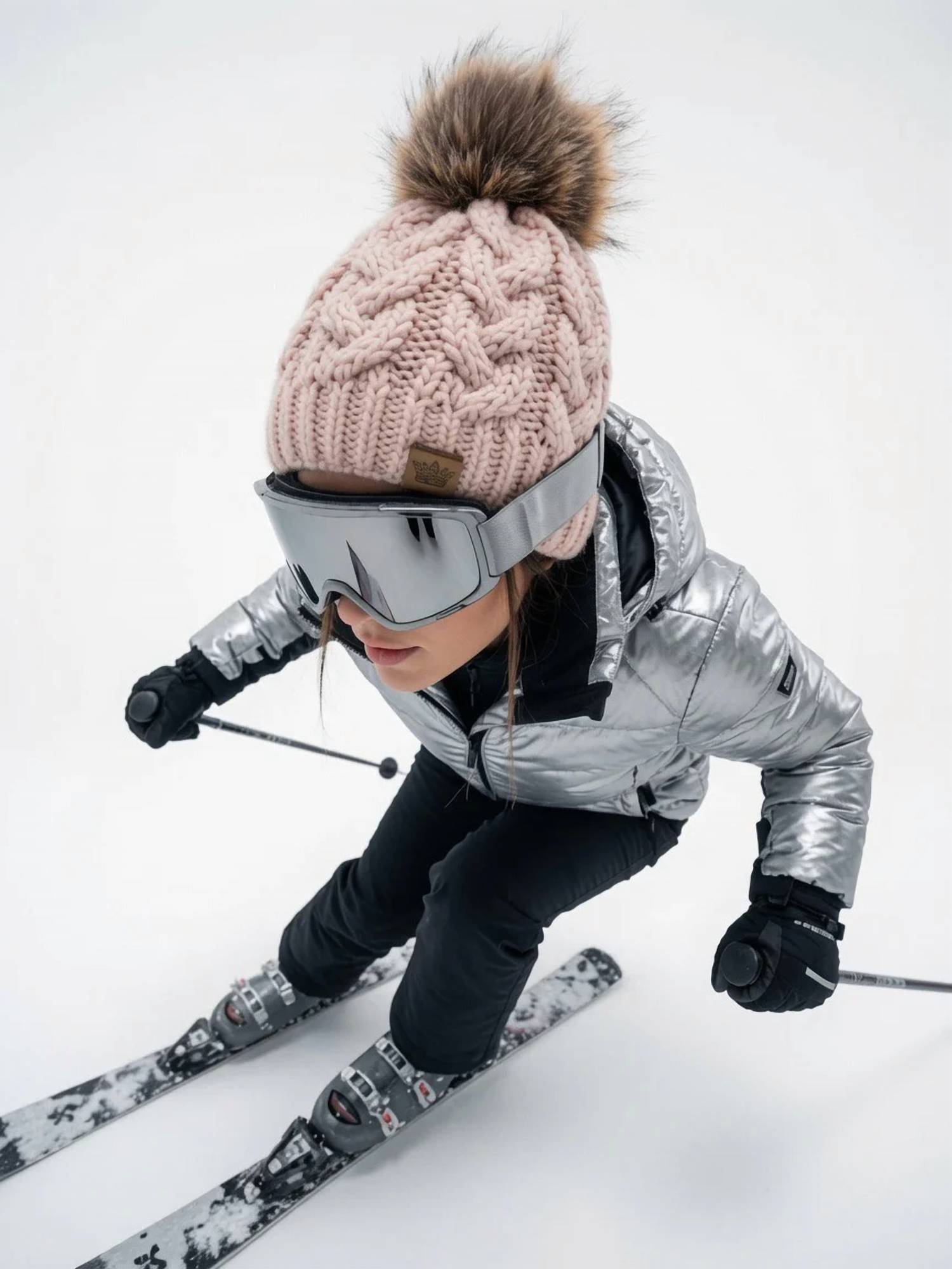 Panache - Women's Cable Knit Pom Hat