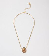 Native Gem - Women's Gemstone Disc Necklace