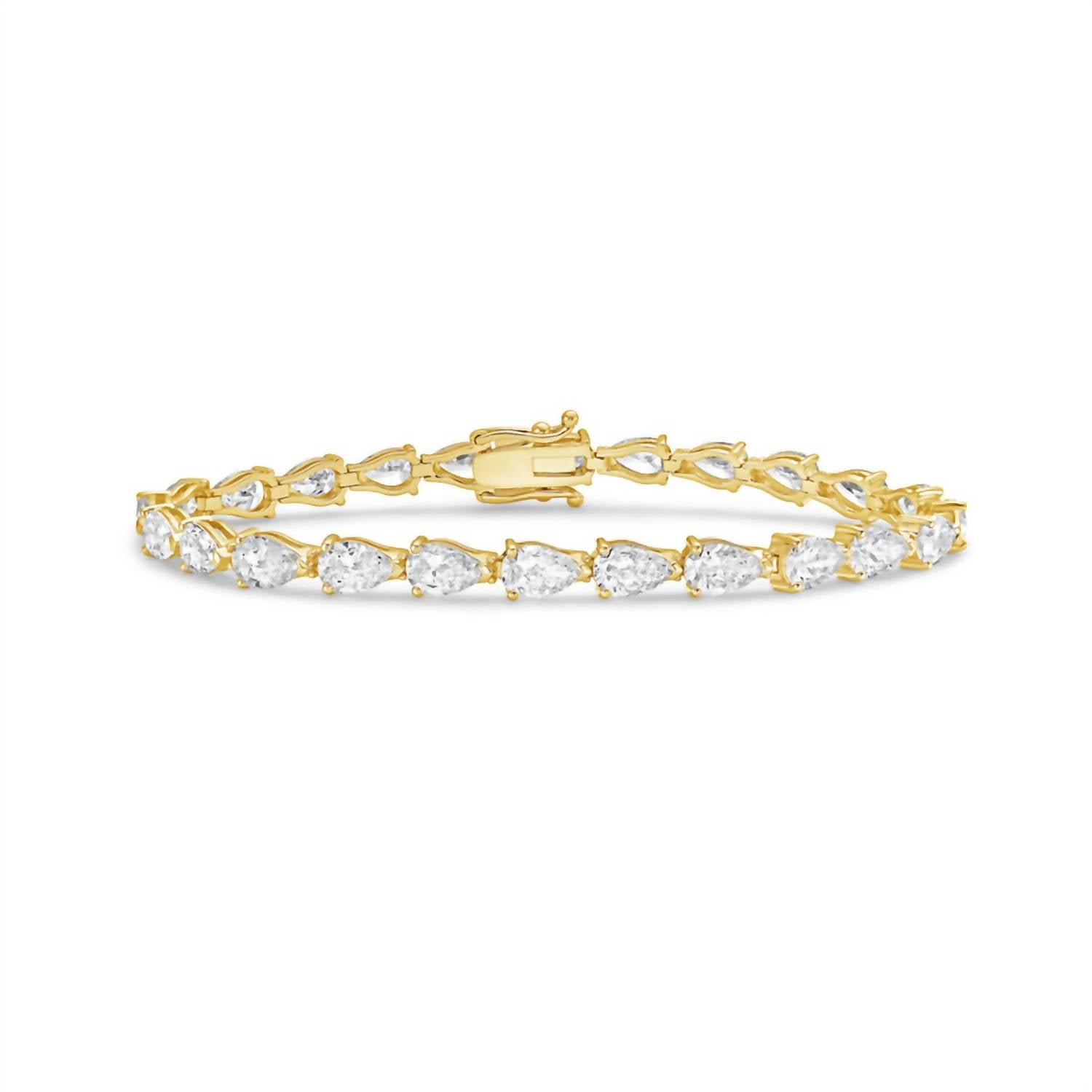Diana M Jewels - Women's Pear Lab-Grown Diamond Jewelry Bracelet (48.00 Ct) - Signature