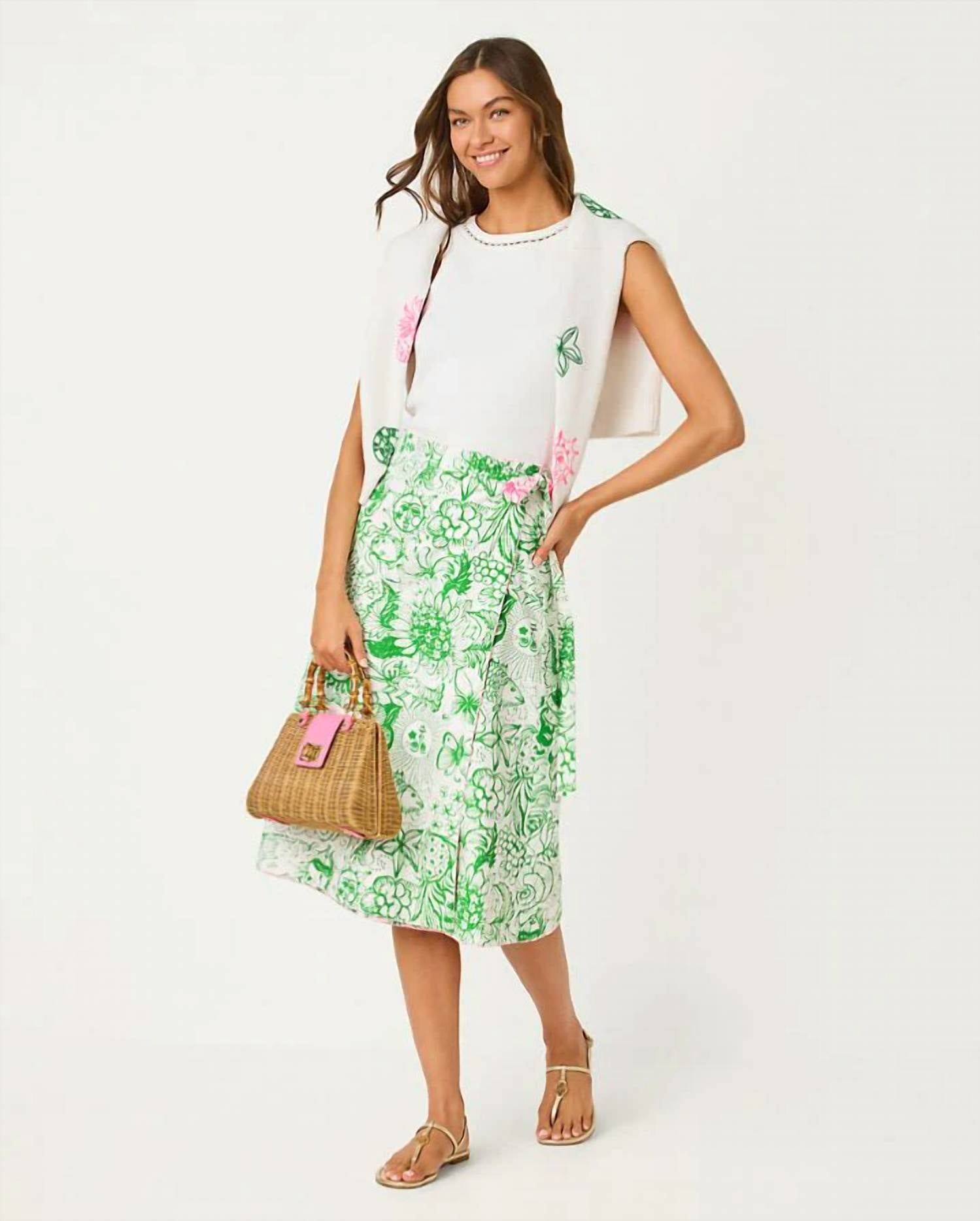 Lilly Pulitzer - CONSTANCE REVERSIBLE MIDI SKIRT