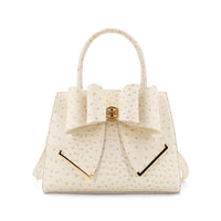 Like Dreams Women's Colette Bow Crossbody Bag in ivory - women's bag