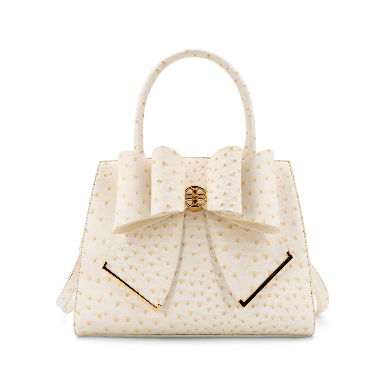 Like Dreams Women's Colette Bow Crossbody Bag in ivory - women's bag