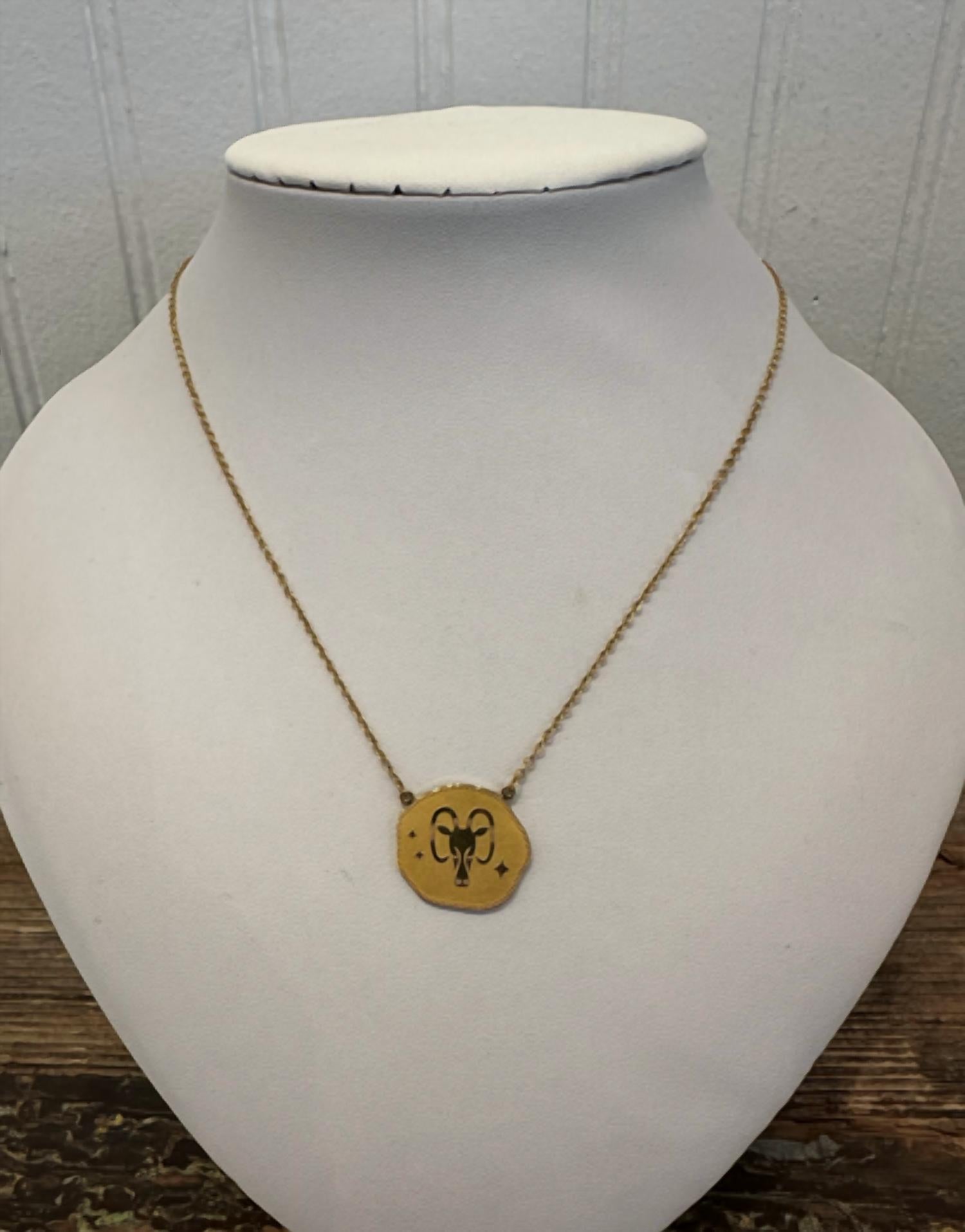 Azi Rasson - Women's Zodiac Coin Capricorn Necklace