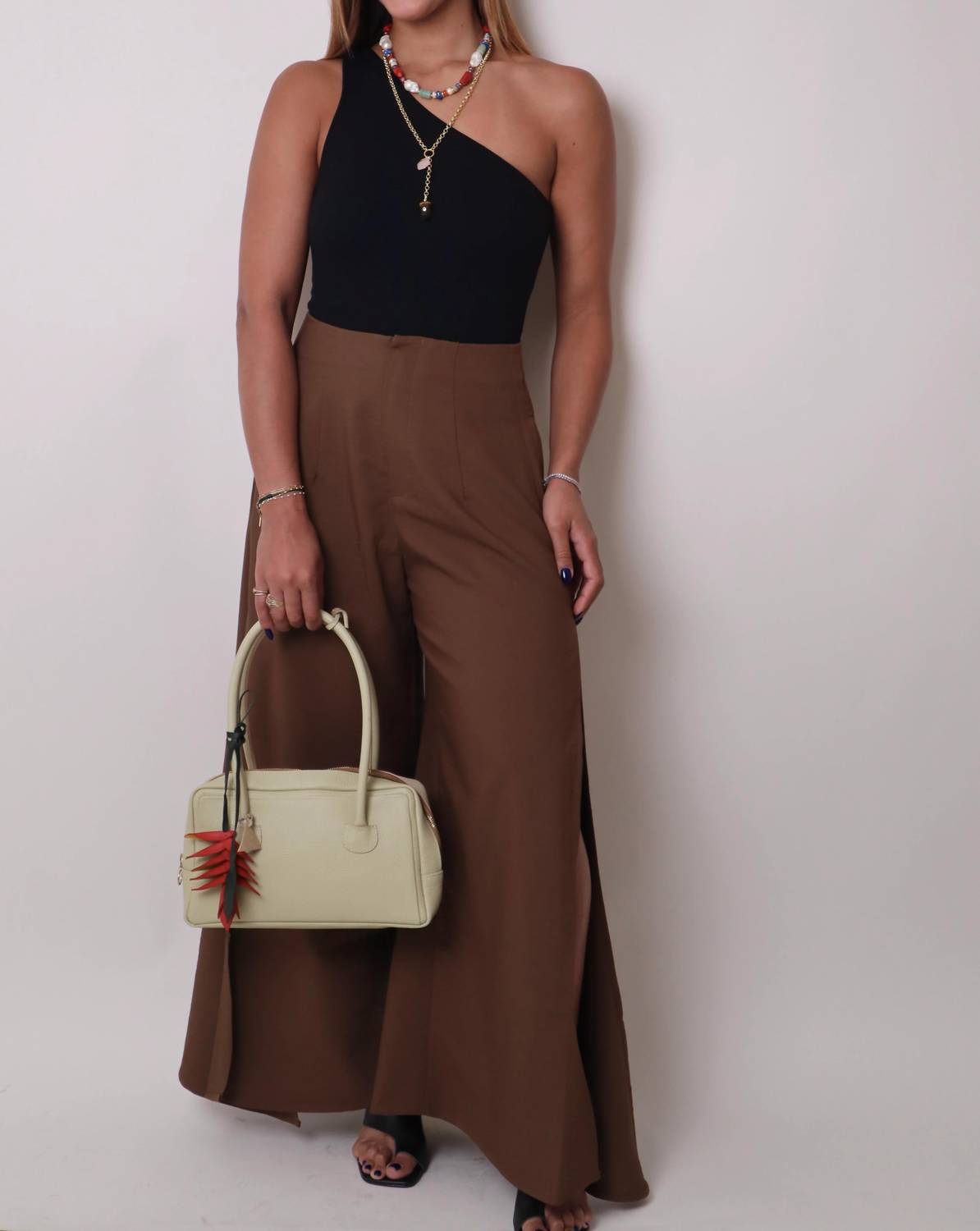Beulahstyle - High Waist Wide Leg Pants