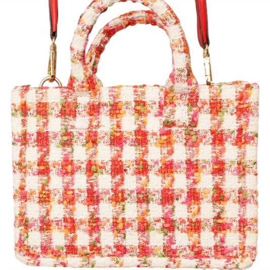 Fashion City - Women's Tweed Small Tote Bag