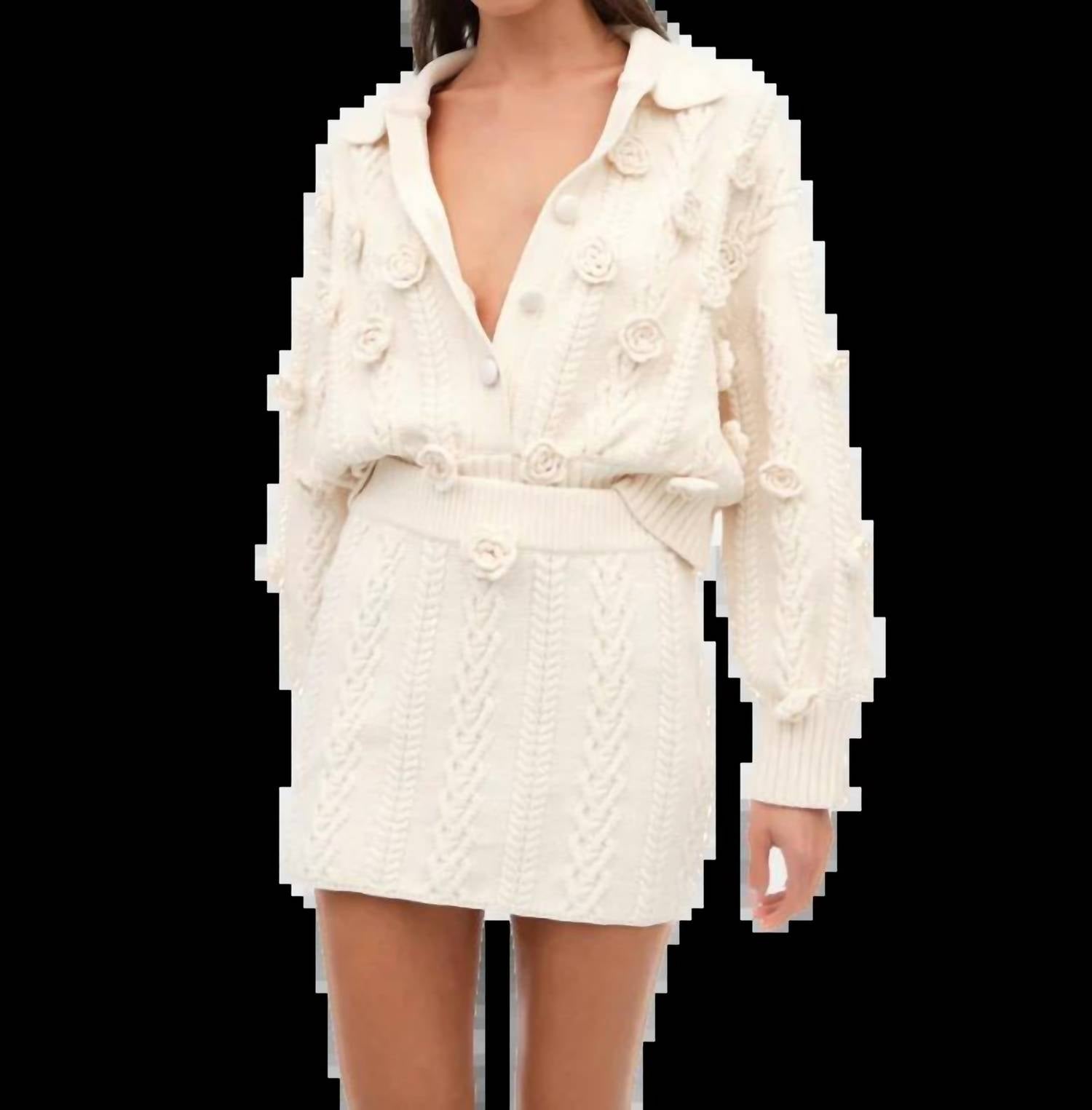 For Love & Lemons - Martina Knit Mini Skirt
