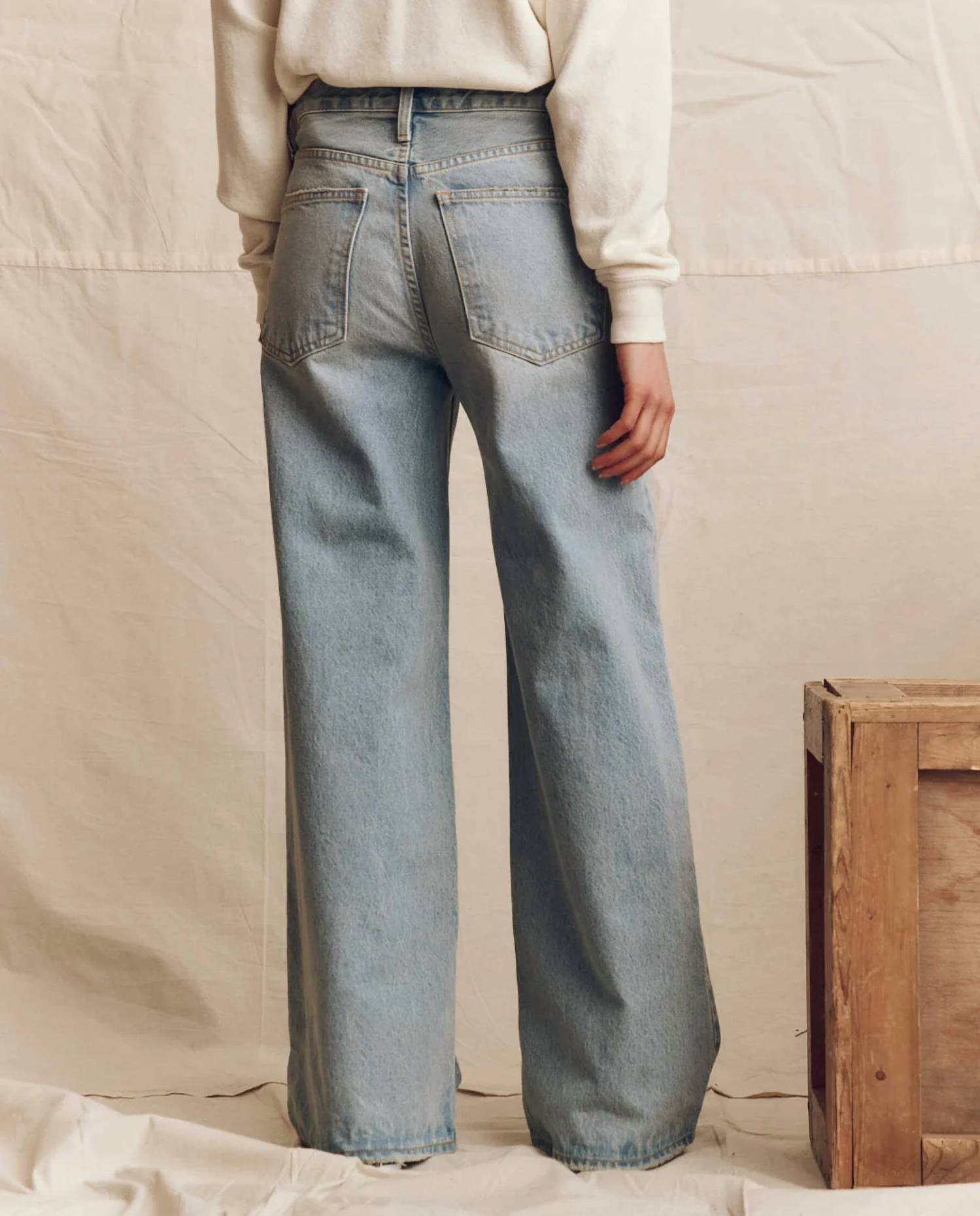 The Great. - Slouch Wide Leg Jean