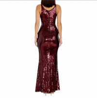 Dress The Population - Women's Iris Strapless Sequin Gown