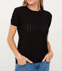Six/Fifty - Natasha Cable Light Weight Sweater Top