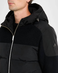 Moose Knuckles Glenvale Knit Hybrid Puffy Jacket in black - men's jacket - view 4