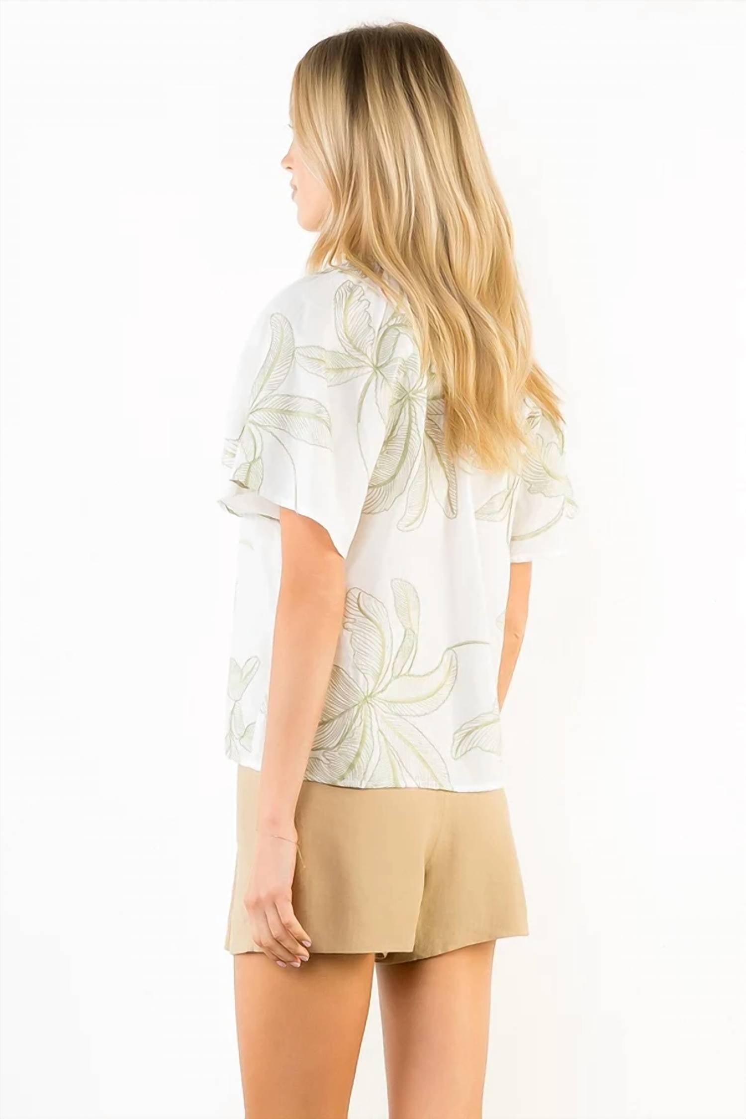 Thml - Leaf Flutter Blouse
