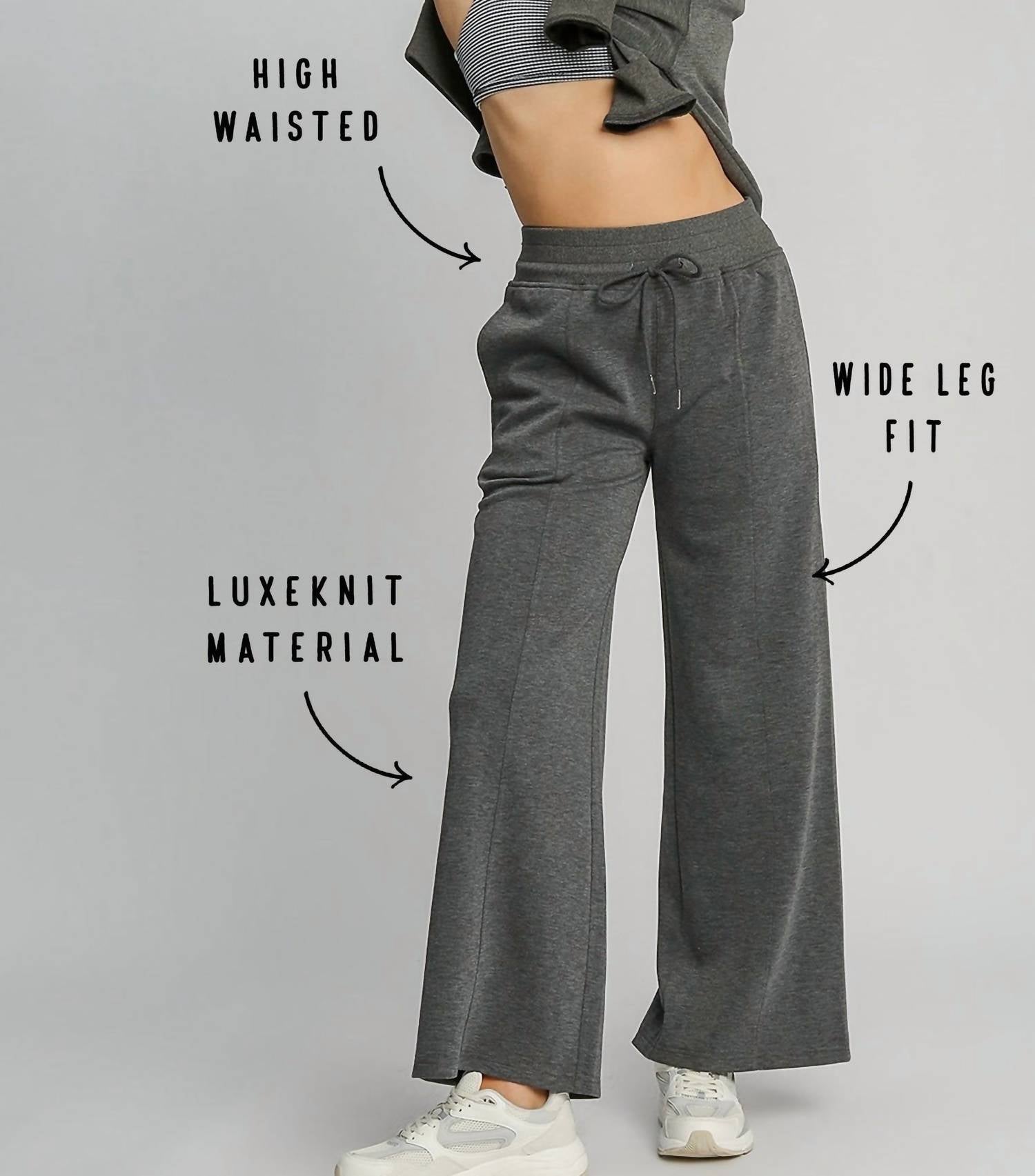 Umgee - Luxe Knit High Waisted Pants