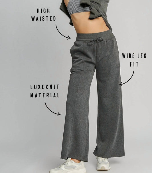 Umgee - Luxe Knit High Waisted Pants