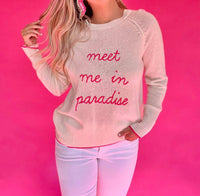 Golden Sun - Meet Me In Paradise Cashmere Sweater