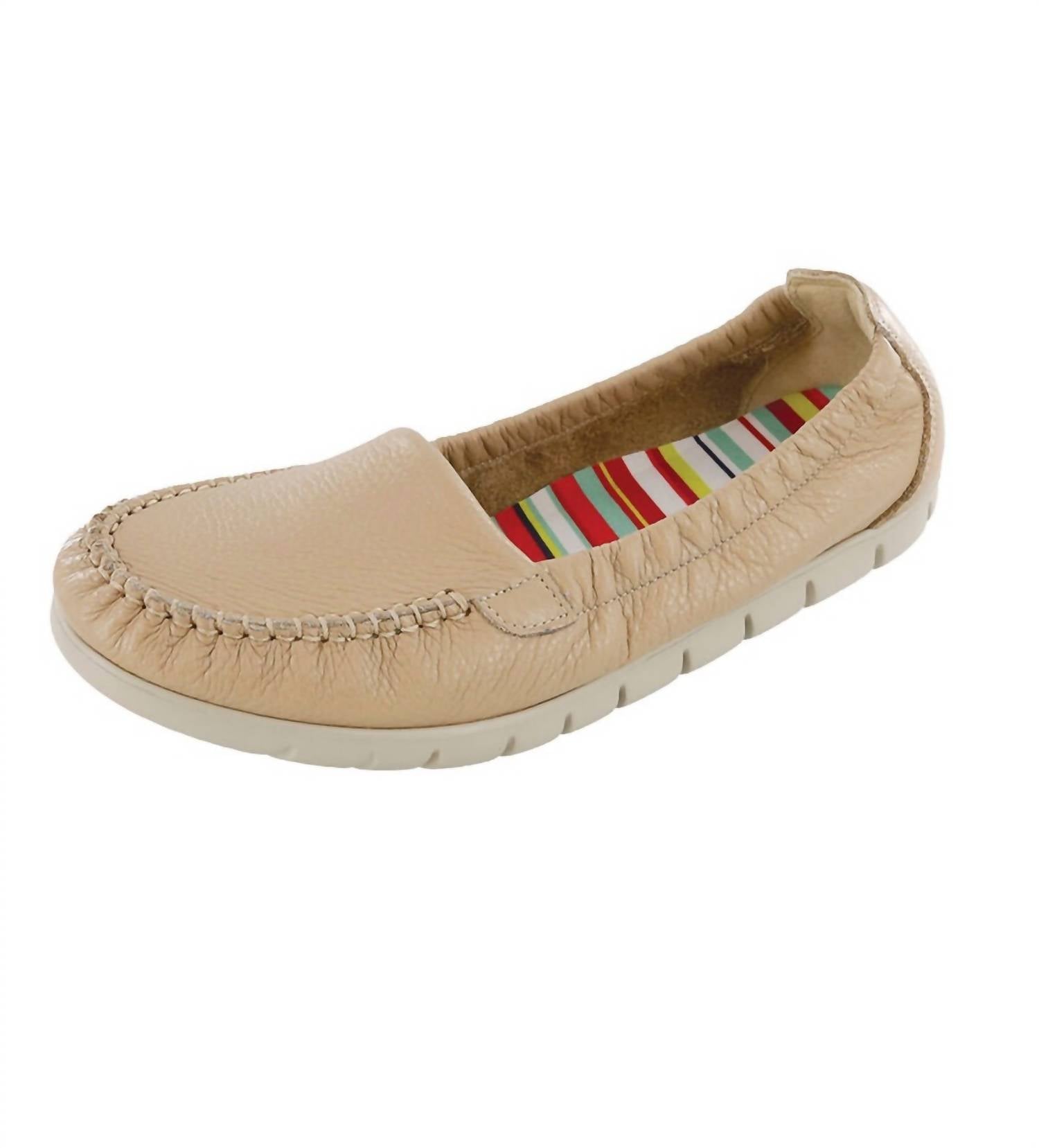 SAS Women's Sunny Slip On Loafer in latte - women's flats - detail view