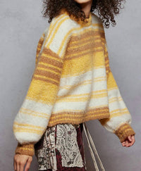 Pol - Round Neck Striped Sweater