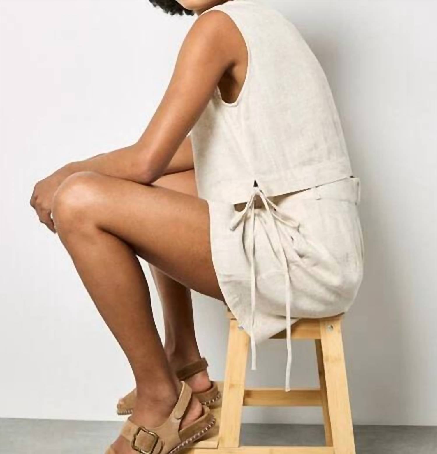 Apricot - Crewneck Shell Top