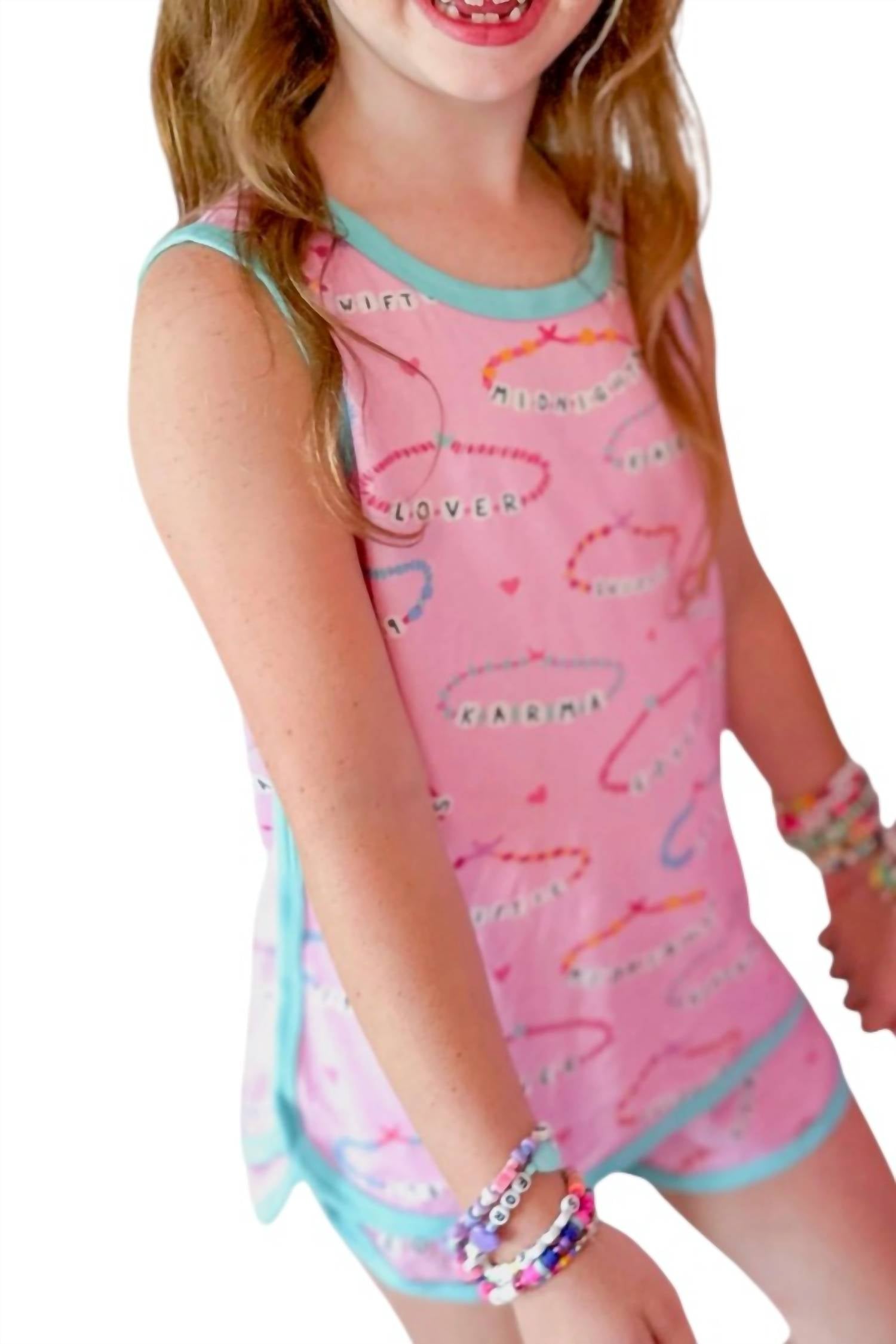 Be Elizabeth Tank Lounge Set in friendship bracelets - item