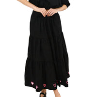 KERRI ROSENTHAL Women's Gabrielle Maxi Skirt in black - women's skirt