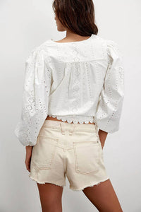 Free People - Now Or Never Mid Waist Denim Shorts