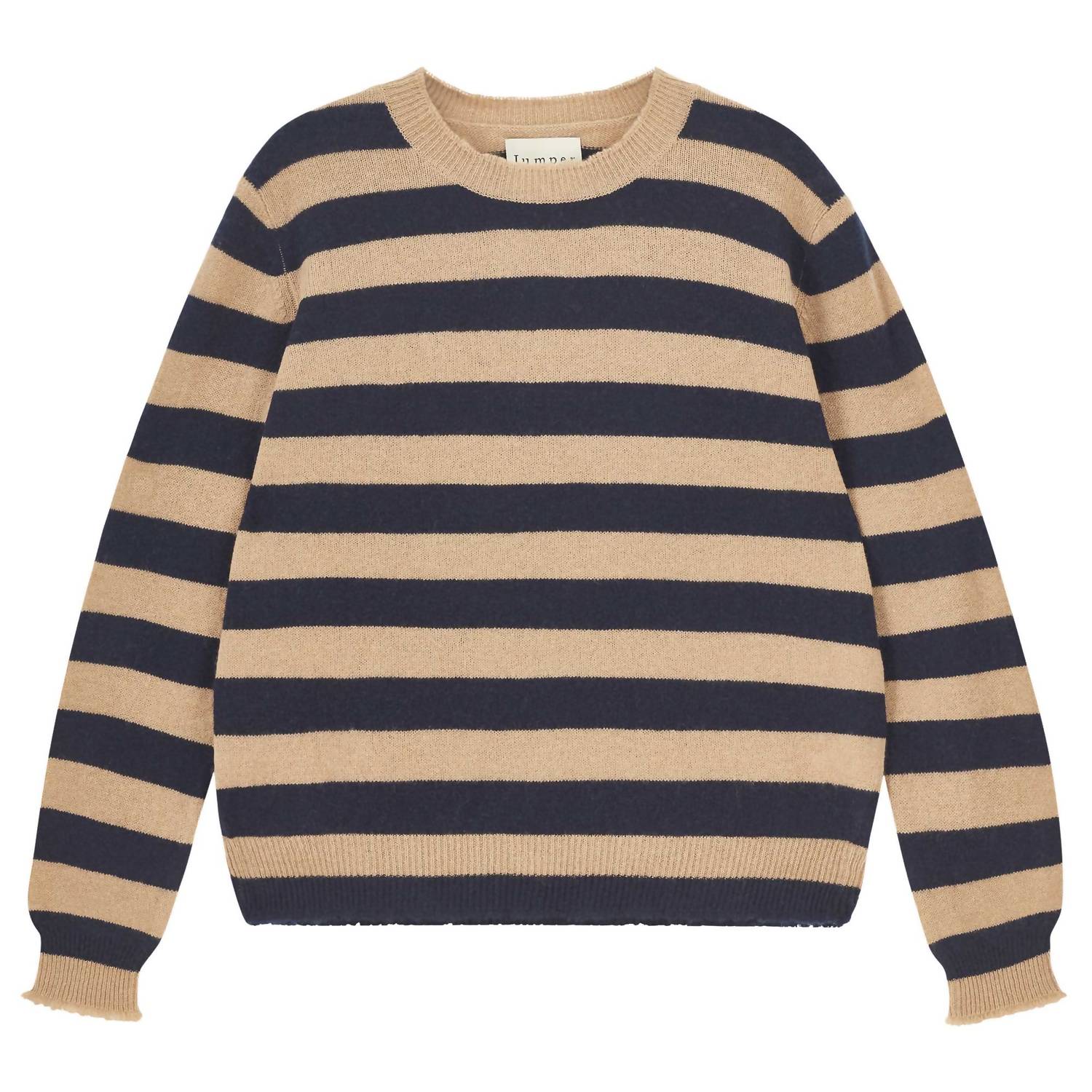 Jumper1234 - Stripe Distressed Crew Top