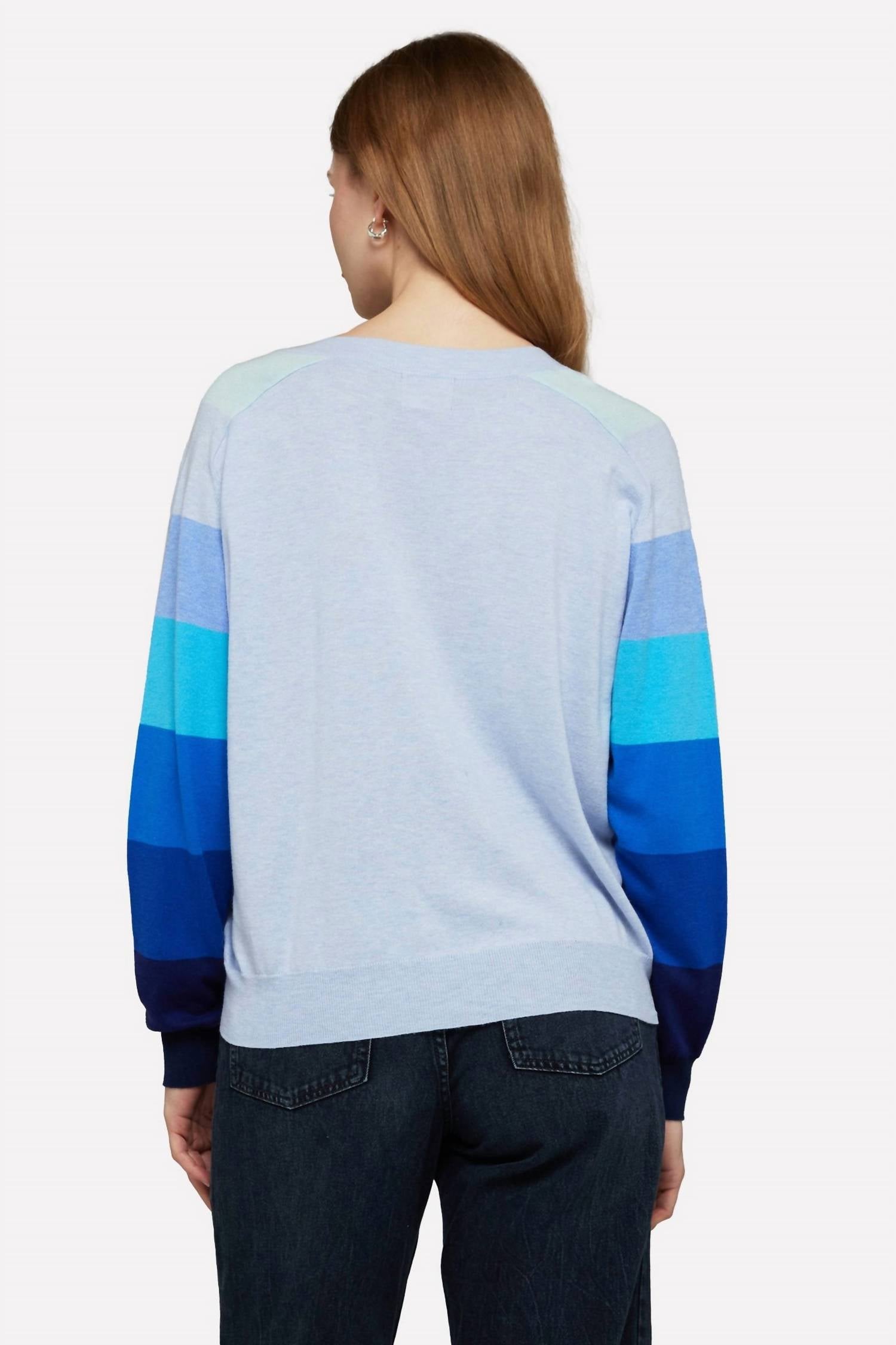 Wispr - Rainbow Raglan V Neck Sweater