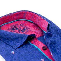 Eight X - Paisley Jacquard Shirt With Trim