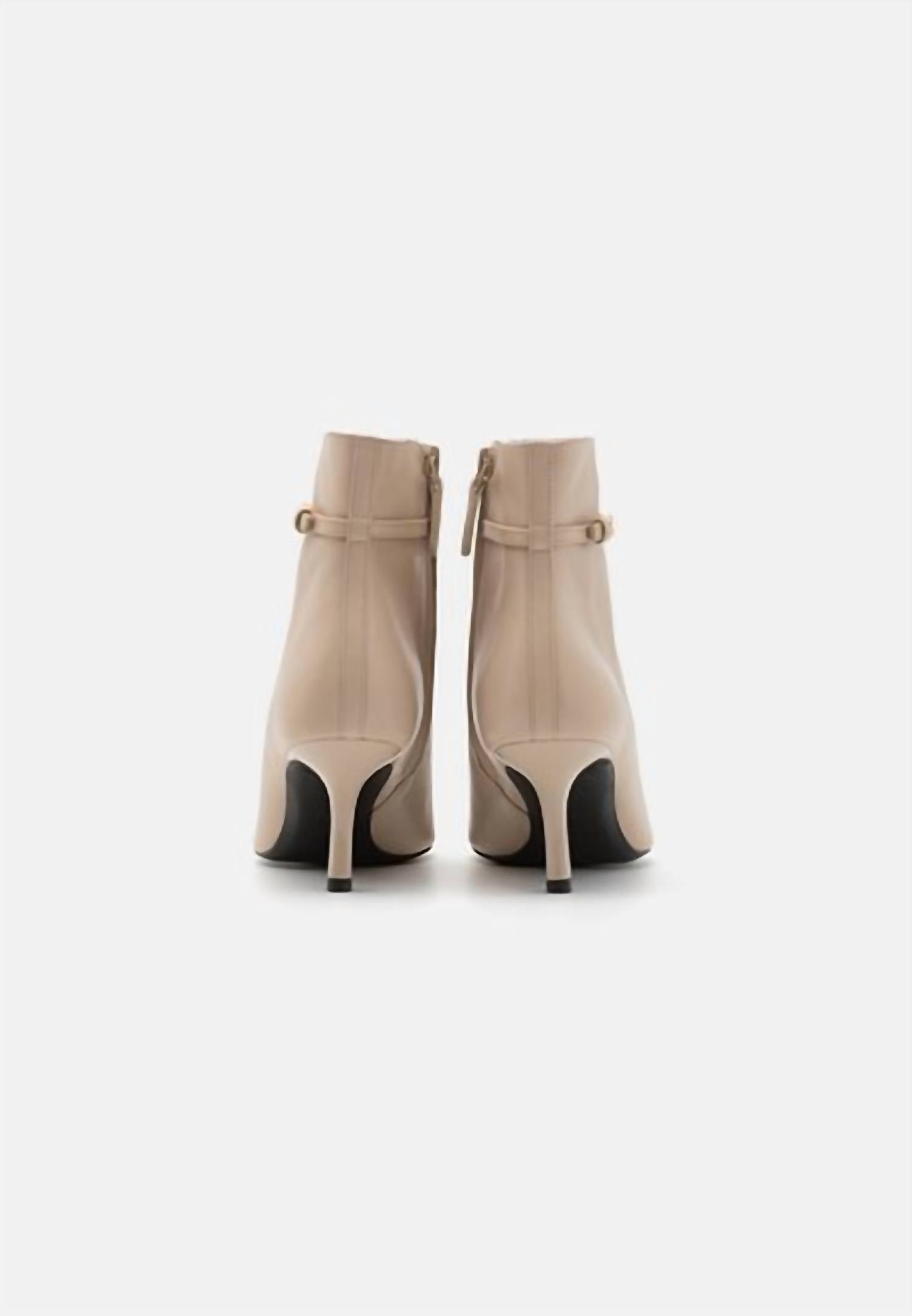 Tory Burch - Women's Double T Buckle Pointed Ankle Boot