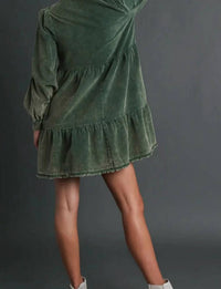 Umgee - Mineral Wash Corduroy Dress