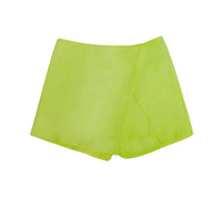 Mia - Faux Suede Asymetrical Skort