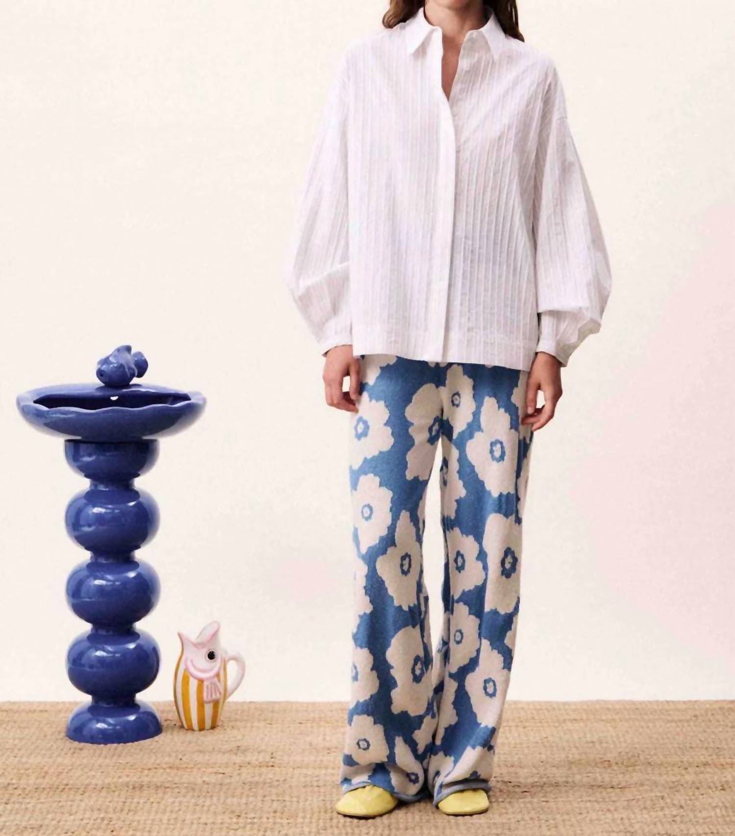 FRNCH Aquamama Pants in bleu jean - women's pants