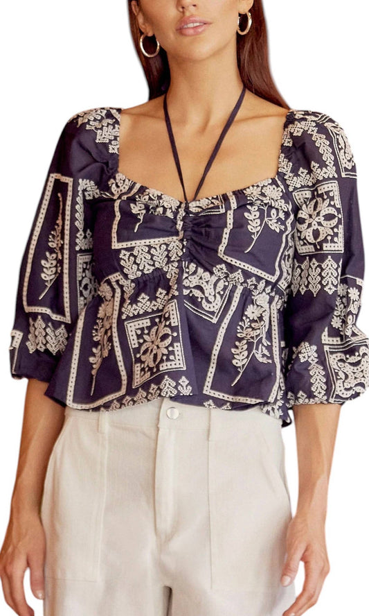 Greylin - Rheena Embroidered Top