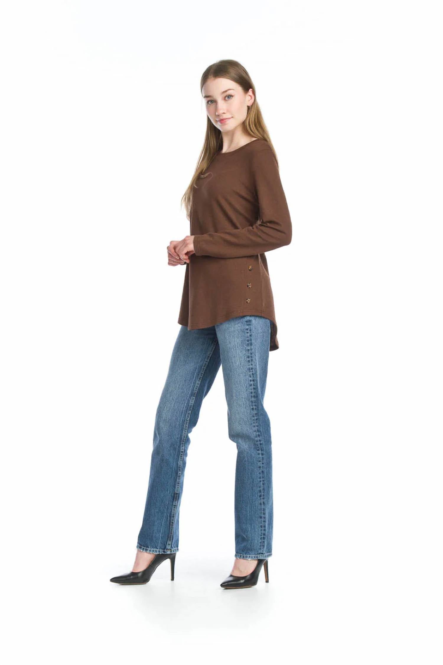 Papillon - Lightweight Sweater With Side Button Detail