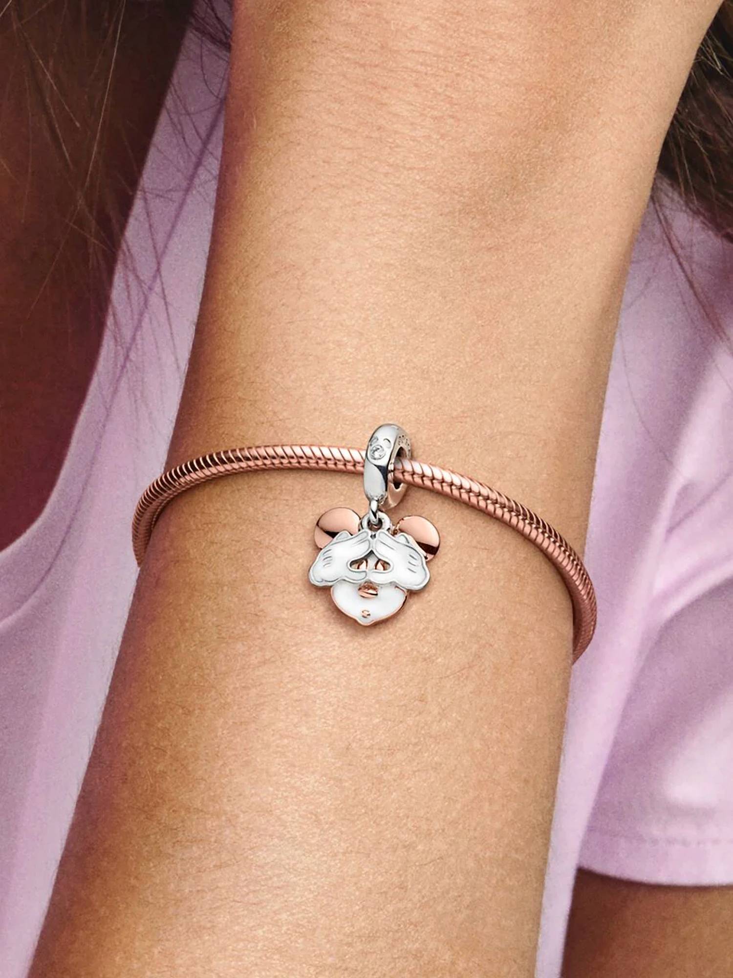 Pandora - Women's Disney Mickey Mouse Double Dangle Charm