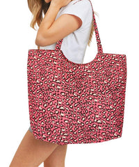 Pretty Simple - Leopard Beach Tote Bag