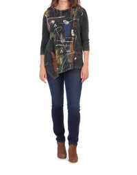 Jess & Jane - Whitney Mineral Washed Dolman Sleeve Cotton Top