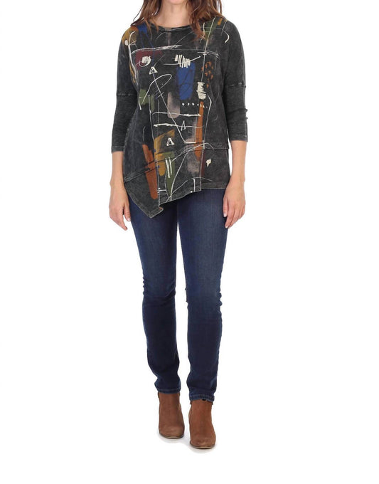 Jess & Jane - Whitney Mineral Washed Dolman Sleeve Cotton Top