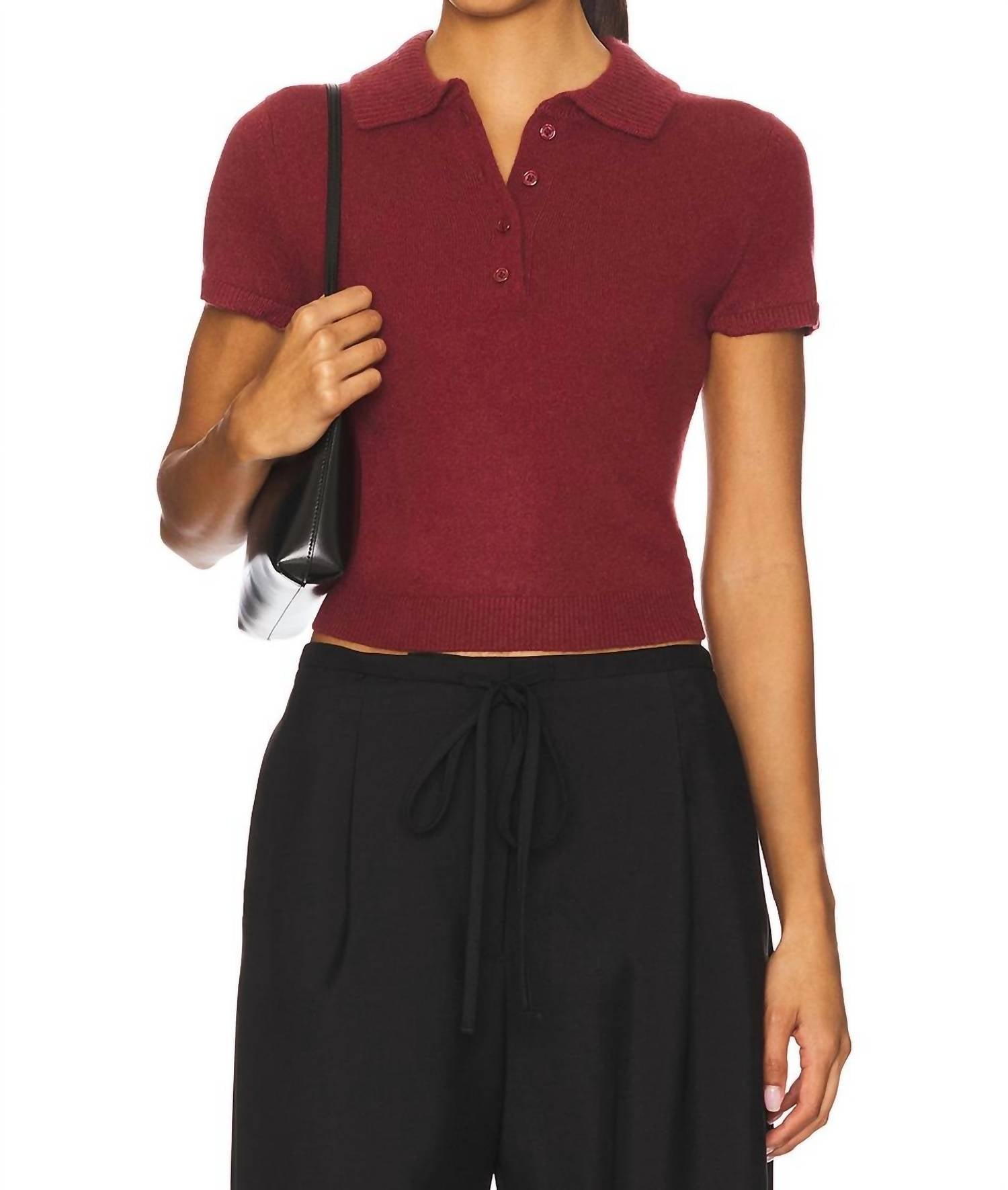 Jonathan Simkhai - Twila Short Sleeve Polo