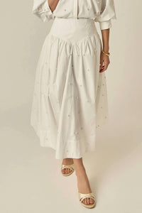 English Factory - Poplin Midi Skirt