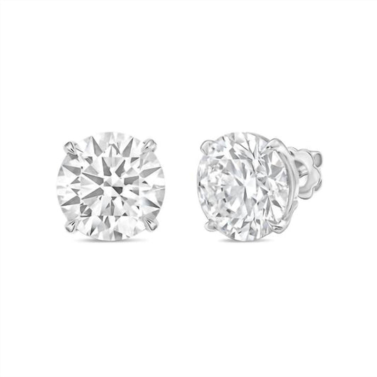 Diana M Jewels - Women's Round Lab Diamond Stud Earrings