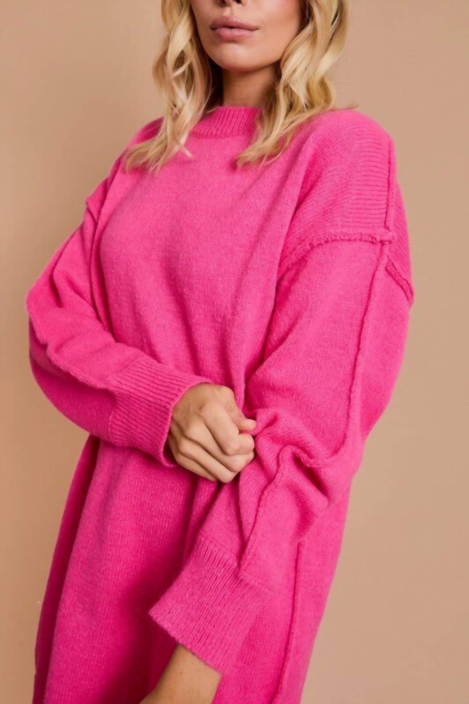 Gilli - Sally Oversized Tunic Sweater Dress
