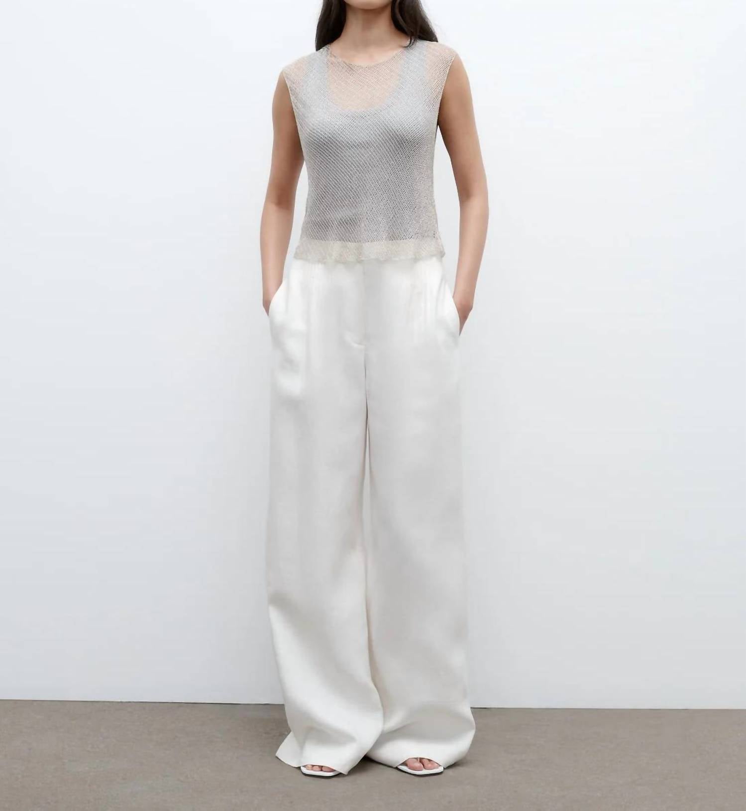 Twp - High-rise Mini Pleat Trouser Pants