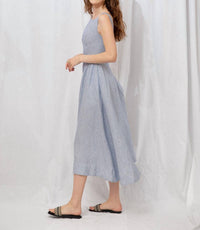 Olivaceous - Charlotte Stripe Midi Dress