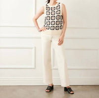Karen Kane - Pax Patchwork Crochet Sweater Tank