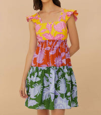 Farm Rio - Square Neck Mini Dress