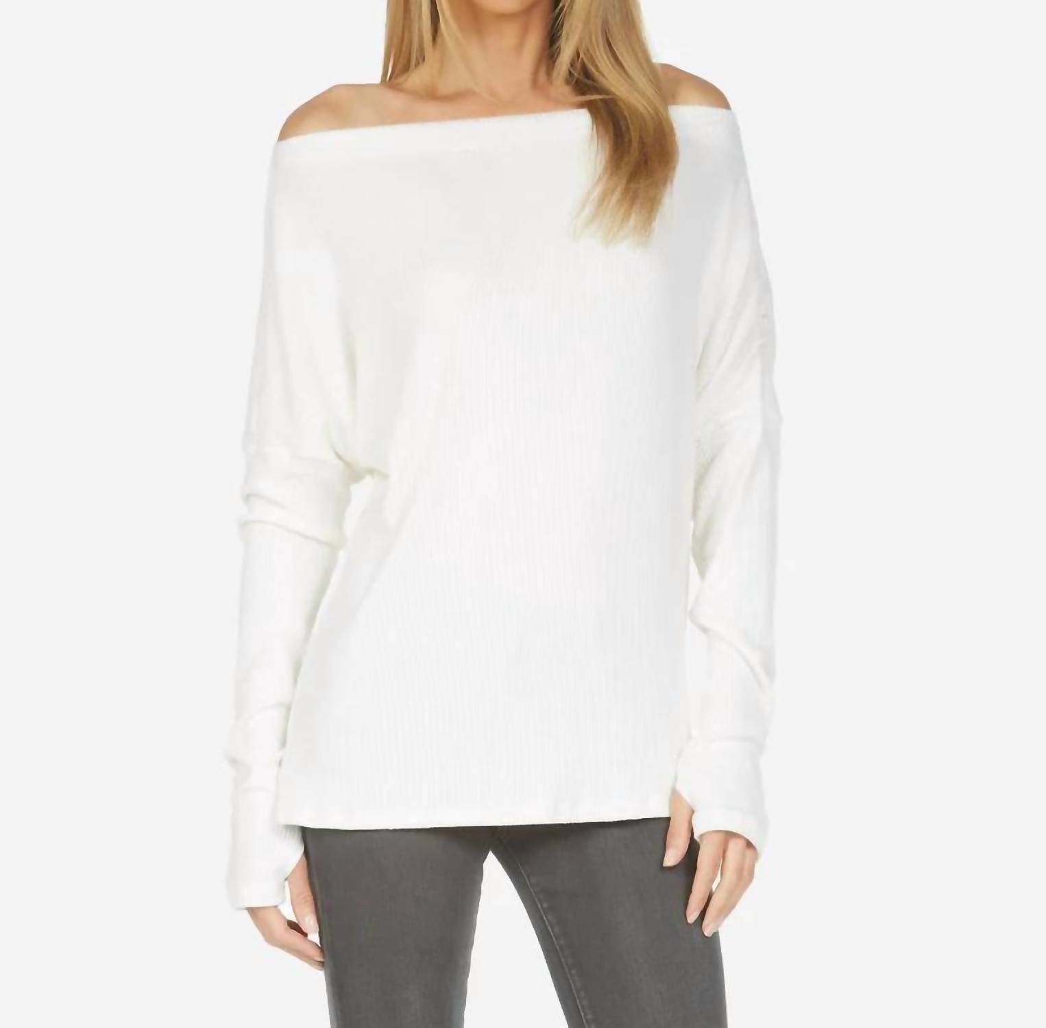 Michael Lauren - Santos Le Drop Shoulder Sweater Top